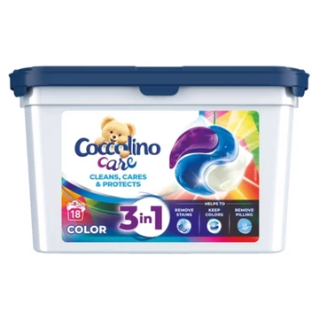 Coccolino 18 db Care Color 3in1 mosókapszula 18 mosás 486 g