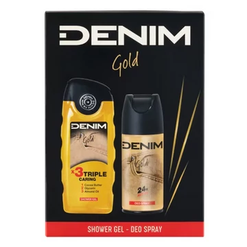 Denim Gold ajándékcsomag - dezodor 150 ml + tusfürdő 250 ml