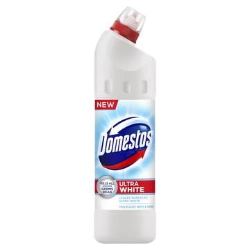 DOMESTOS Extended Power fertőtlenítő hatású folyékony tisztítószer White & Shine 750 ml