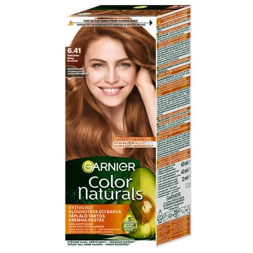 GARNIER Color Naturals tartós hajfesték - 6.41 Meleg borostyán