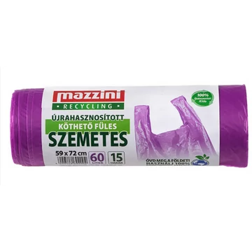 MAZZINI KÖTHETŐ FÜLES SZEMETES 60L 15DB/ROLL