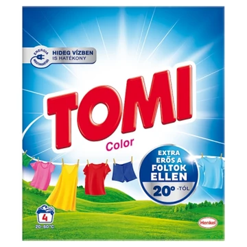 Tomi 0,22 kg 4 mosás Color mosópor