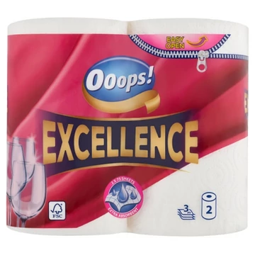 Ooops! Excellence háztartási papírtörlő 3 rétegű 2 tekercs