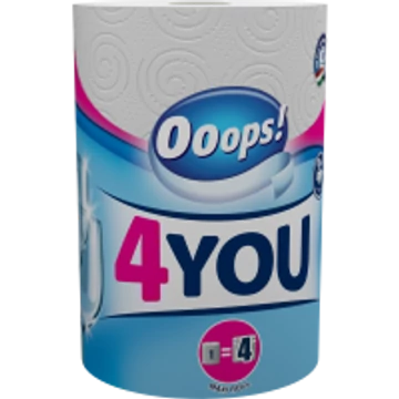 Ooops! 4You Háztartási papírtörlő 2 rétegű 1 tekercs