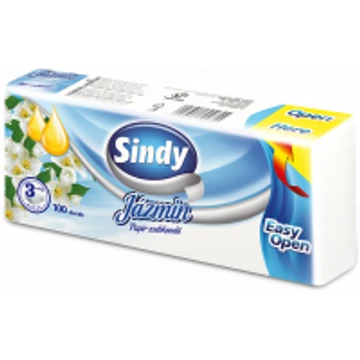 Sindy Jázmin papír zsebkendő 3 rétegű 100 db