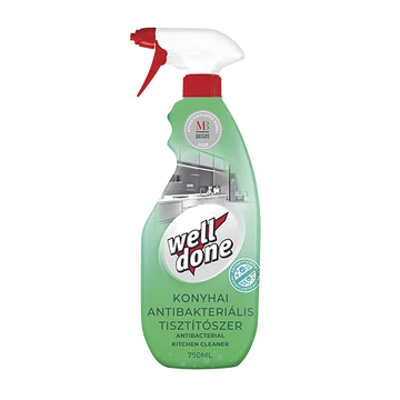 WELL DONE Konyhai fertőtlenítő hatású tisztítószer szórófejes 750 ml