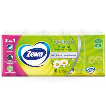 ZEWA DELUXE PAPÍR ZSEBKENDŐ 10 * 10DB SPIRIT OF TEA