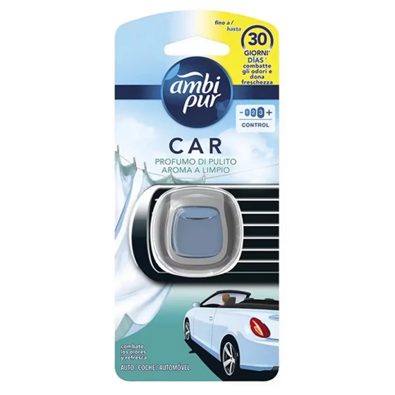 Ambi Pur autóillatosító 2ml Car Aroma a Limpio / Fresh Linen