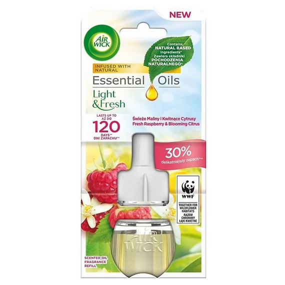 Air Wick Elektromos Utántöltő 19 ml MÁLNA ÉS BIMBÓZÓ CITRUSOK
