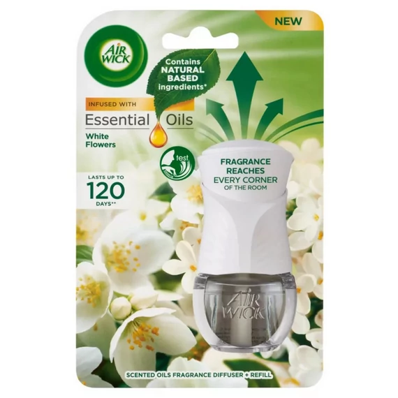Air Wick Elektromos Készülék Utántöltővel 19 ml Fehér Virágok