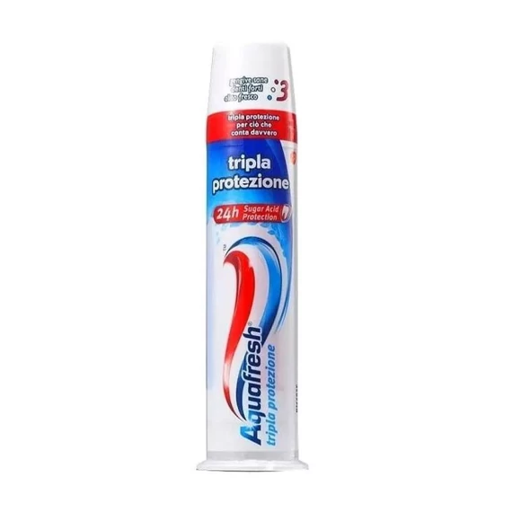 AQUAFRESH 100ML PUMPÁS FOGKRÉM TRIPLE PROTECTION