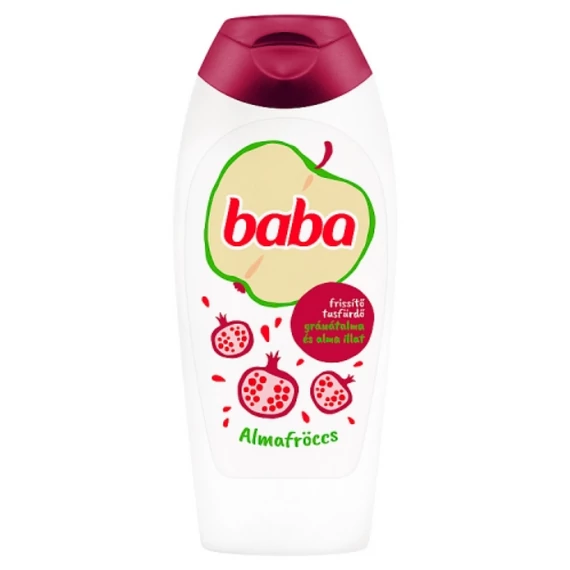 Baba frissítő tusfürdő gránátalma és alma illattal 400 ml