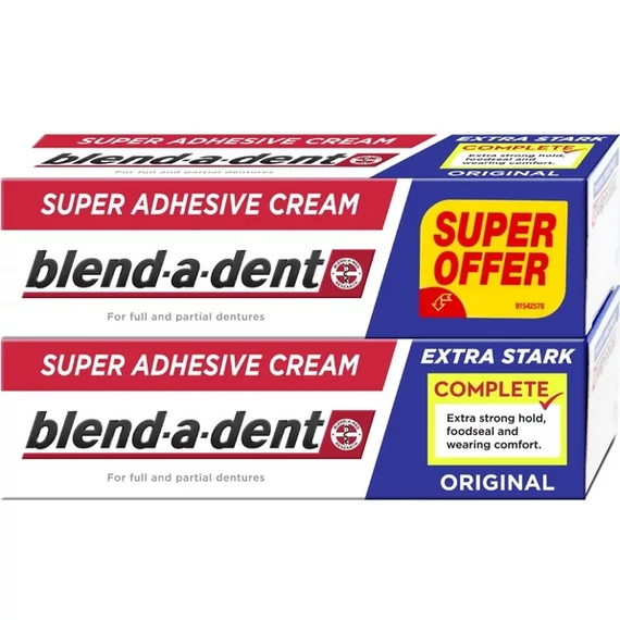 Blend-a-Dent Complete Original Műfogsorragasztó 2 x 47 g