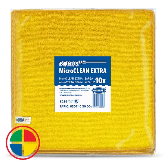 BONUS PRO MICROCLEAN KENDŐ SÁRGA 10 DB HORECA-HACCP B239