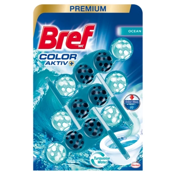 Bref Color Aktiv Ocean WC frissítő 3 x 50 g