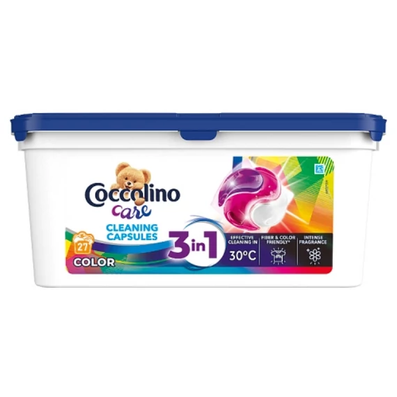 Coccolino 27 db Care Color 3in1 mosókapszula 27 mosás 467 g