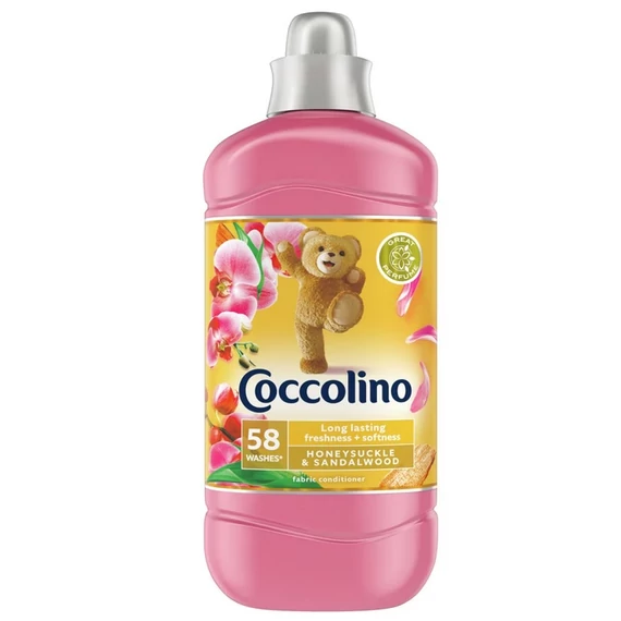 Coccolino 1450 ml Perfume & Care Honeysuckle & Sandalwood öblítőkoncentrátum 58 mosás