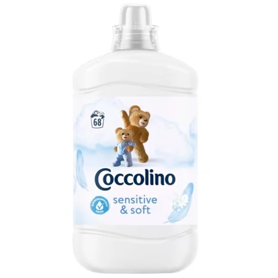 Coccolino 1700 ml Sensitive & Soft öblítőkoncentrátum 68 mosás