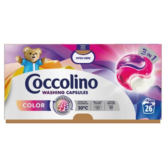 Coccolino 26 db Color 3in1 mosókapszula 26 mosás 449,8 g