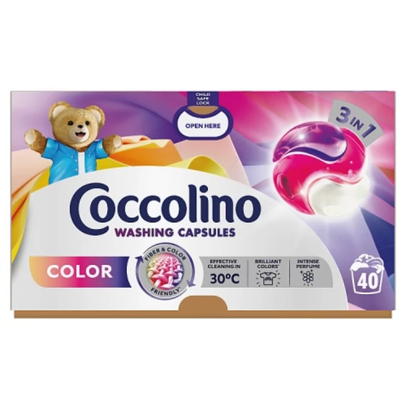 Coccolino 40 db Color 3in1 mosókapszula 40 mosás 692 g