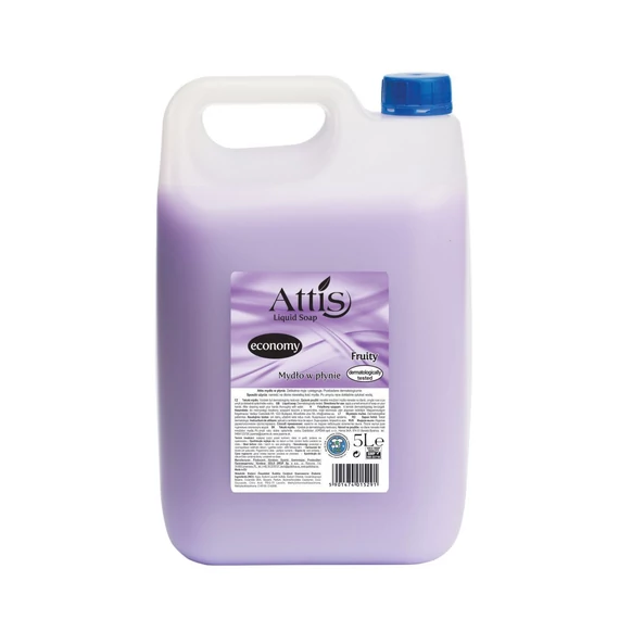 ATTIS FOLYÉKONY SZAPPAN ECONOMY 5 L FRUITY (LILA)