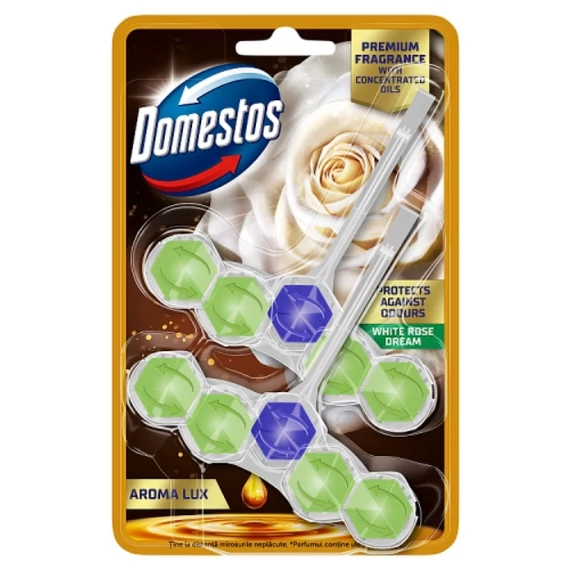 Domestos Aroma Lux White Rose Dream WC frissítő blokk 2 x 50 g