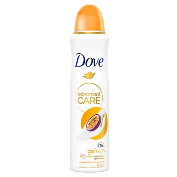 DOVE Deo Spray 150 ml dvanced Care Go Fresh Passion Fruit & Lemongrass izzadásgátló