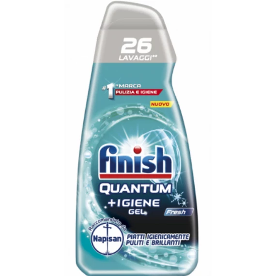 Finish Folyékony mosogatószer gépi 26 mosás 560 ml Quantum higiene Fresh Lemon