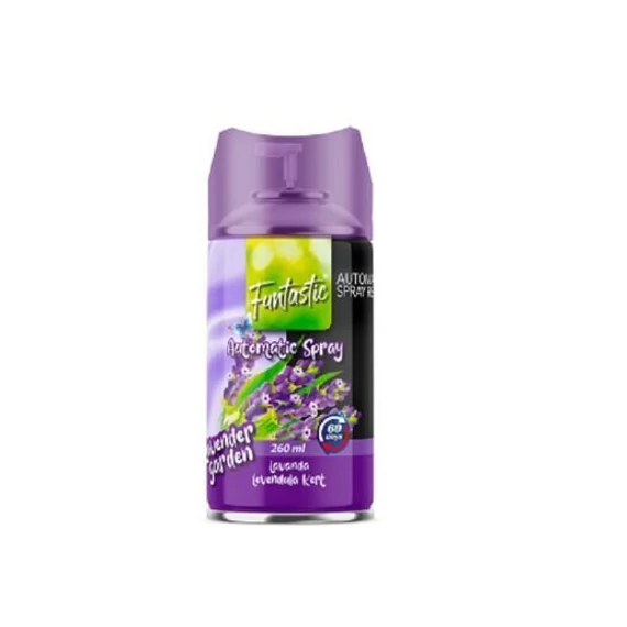 Funtastic Légfrissítő automatikus spray utántöltő 260 ml Levendula