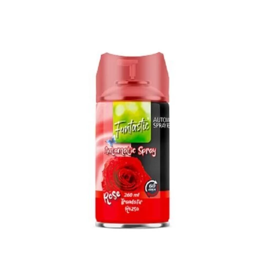 Funtastic Légfrissítő automatikus spray utántöltő 260 ml Rózsa