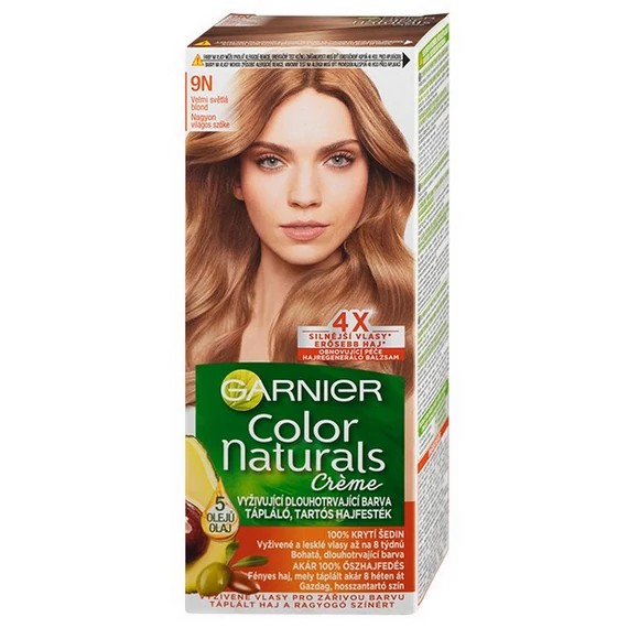 GARNIER Color Naturals tartós hajfesték - 9.1 Nagyon világos hamvas szőke
