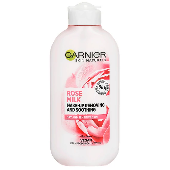 GARNIER Naturals Botanical nyugtató Arctisztító Tej Rózsavízzel 200 ml