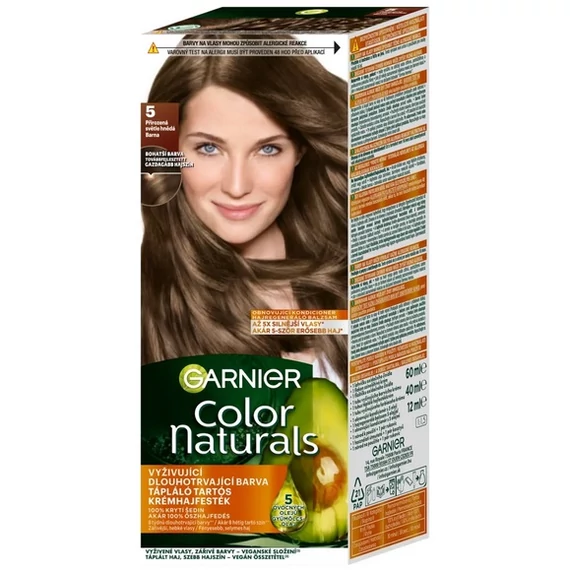 GARNIER Color Naturals tartós hajfesték - 5.00 Barna