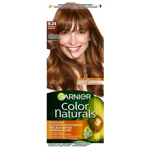 GARNIER Color Naturals tartós hajfesték - 6.34 Csokoládé