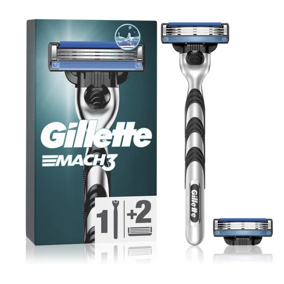 GILLETTE MACH 3 BOROTVAKÉSZÜLÉK+ 2 FEJ