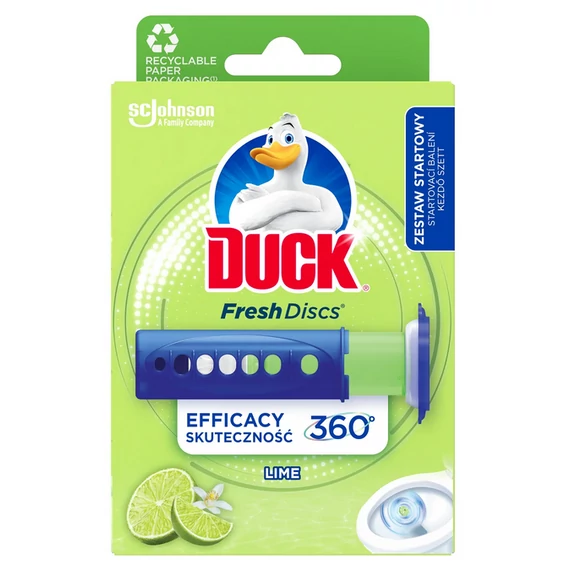 Duck Fresh Discs Lime WC-öblítő korong 36 ml