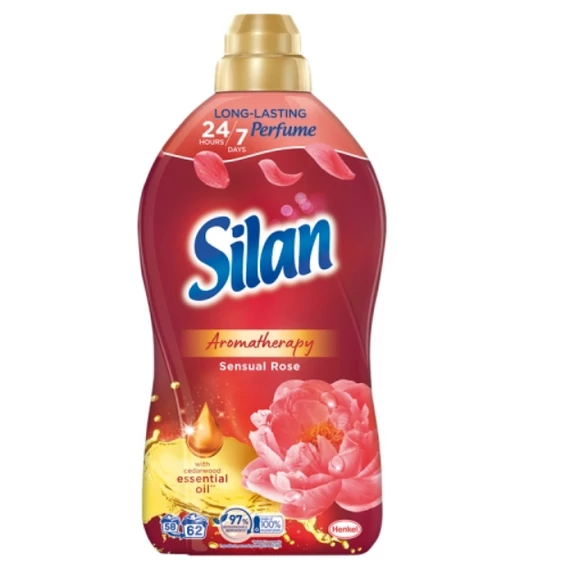 Silan 1364 ml Sensual Rose öblítő 62 mosás