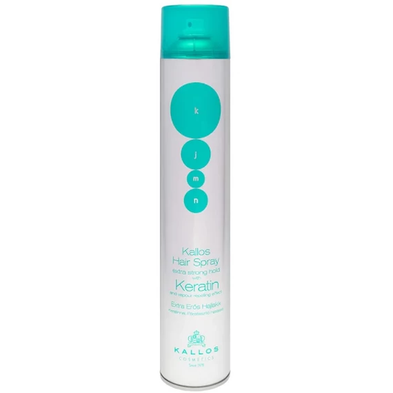 KALLOS Extra Erős Hajlakk Keratinnal 750ml
