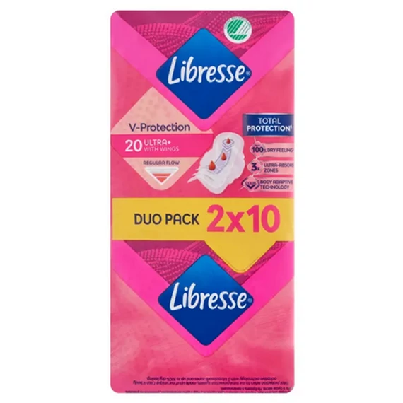 Libresse Ultra Thin Normal vékony szárnyas egészségügyi betét - 20 db
