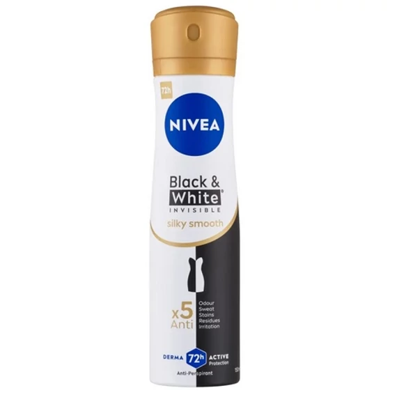NIVEA Deo Spray 150 ml INVISIBLE BLACK & WHITE SILKY SMOOTH