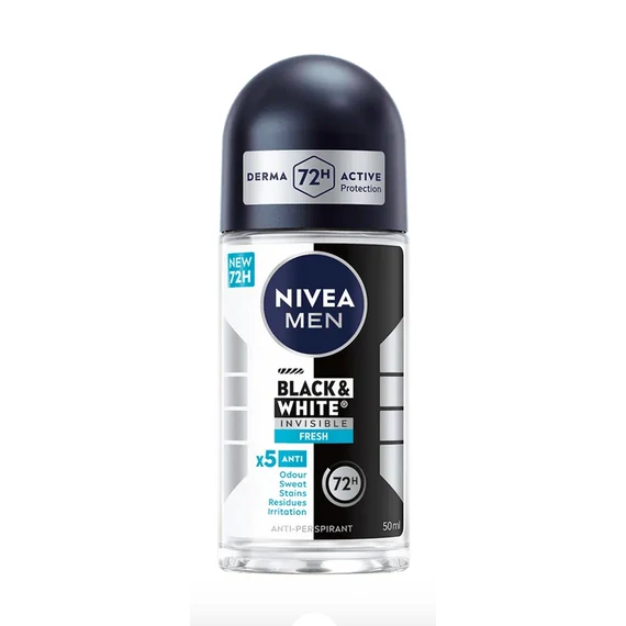 NIVEA Men Golyós Dezodor 50 ml Black & White Invisible Fresh Izzadásgátló