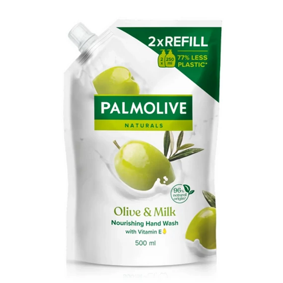 PALMOLIVE FOLYÉKONY SZAPPAN UTÁNTÖLTŐ 500ML OLIVE MILK