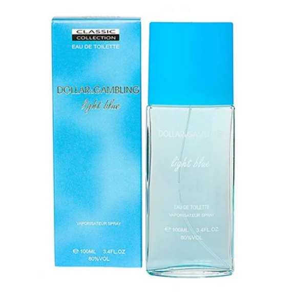 Classic Collection EDT 100ml Dollar Gambling light blue parfüm utánzat