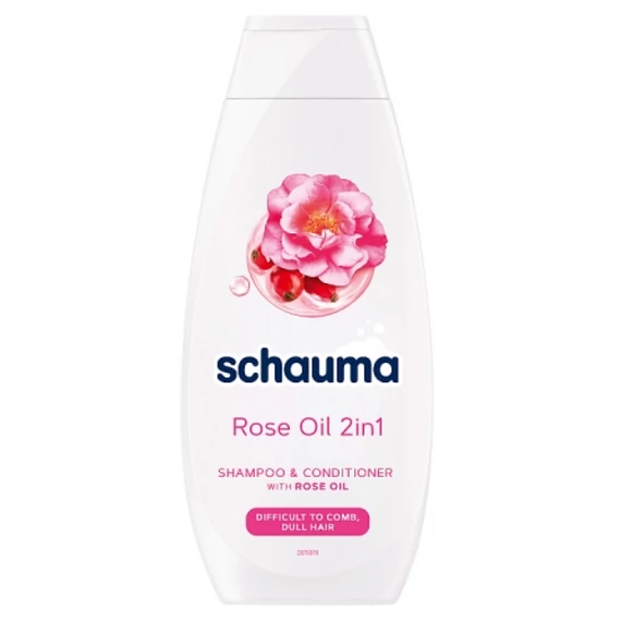 Schauma 2 az 1-ben Sampon Rózsaolajjal 400 ml