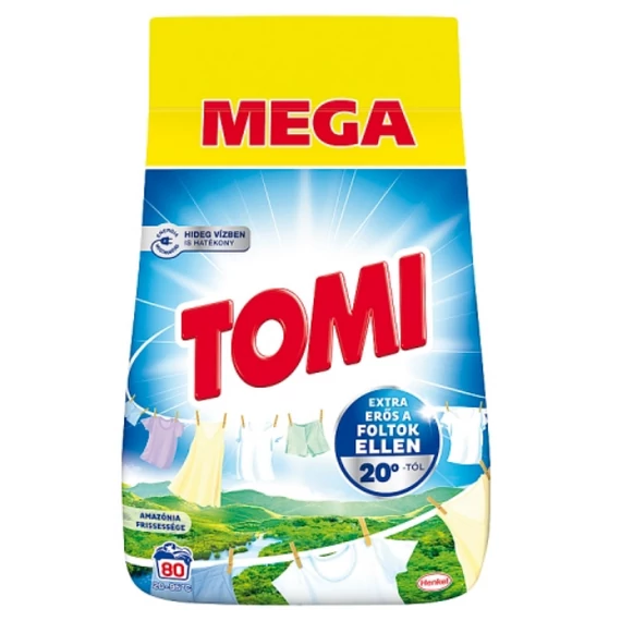 Tomi 4,4 kg Amazónia Frissessége mosóspor 80 mosás
