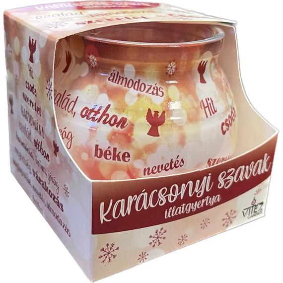 ILLATMÉCSES POHARAS 70GR KARÁCSONYI SZAVAK