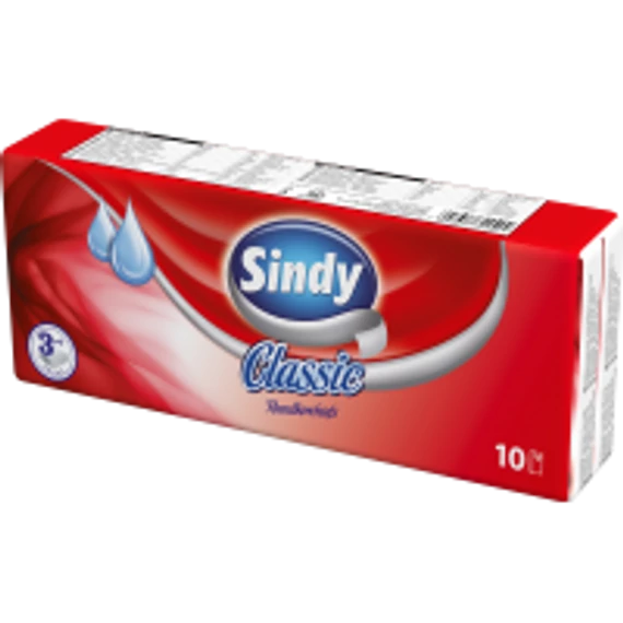 SINDY PAPÍR ZSEBKENDŐ 10X10DB 3RTG CLASSIC