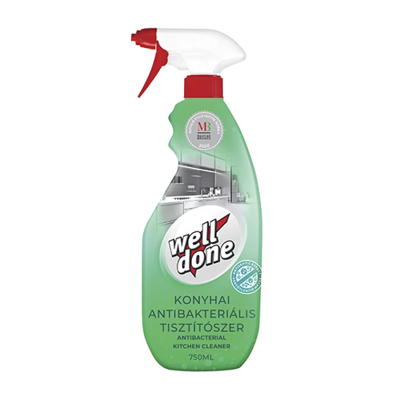 WELL DONE Konyhai fertőtlenítő hatású tisztítószer szórófejes 750 ml