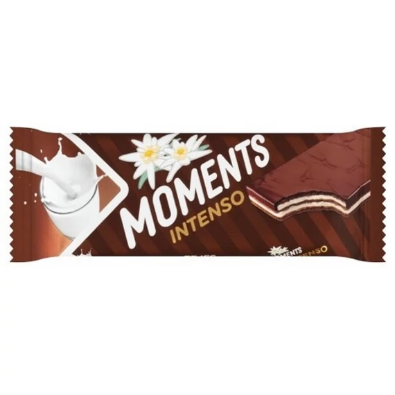 Moments Intenso tejes krémmel töltött kakaós ostyaszelet kakaós bevonómasszában 40 g