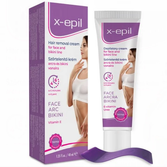 X-EPIL SZŐRTELENÍTŐ KRÉM 40ML ARCRA-BIKINI VONALRA